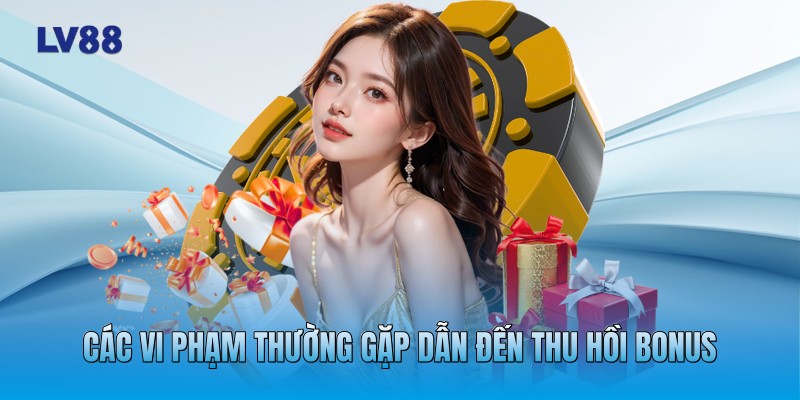 Các vi phạm thường gặp dẫn đến thu hồi bonus Các vi phạm thường gặp dẫn đến thu hồi bonus